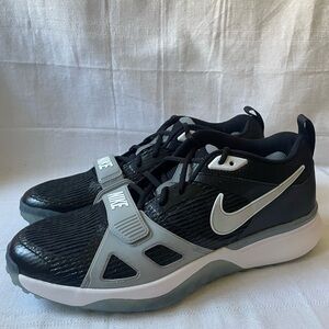 Nike Air Zoom Diamond Elite Turf Baseball Shoes Black Grey Size 14 FN4250-002